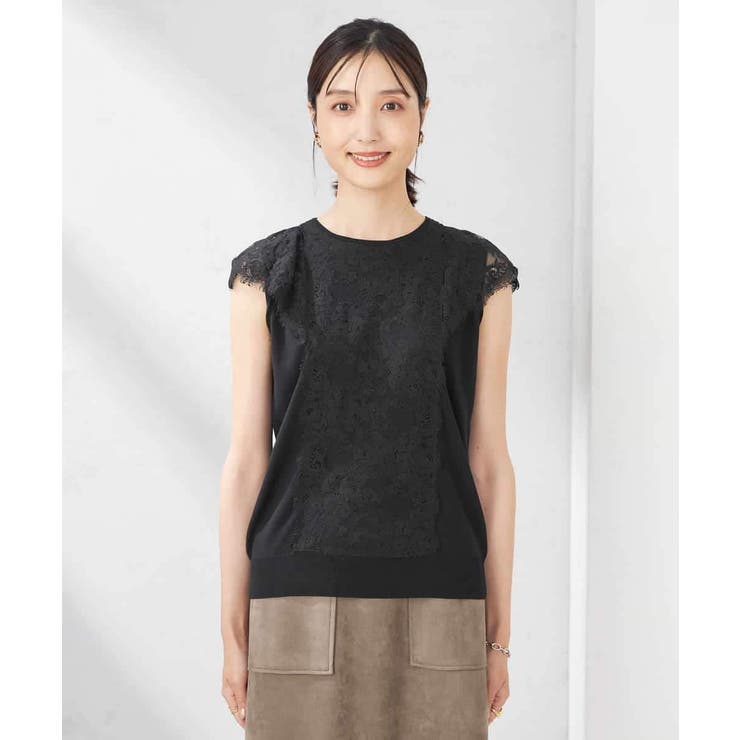 レーストリムフレンチスリーブサマーニット | a.v.v【WOMEN】 | 詳細画像22 