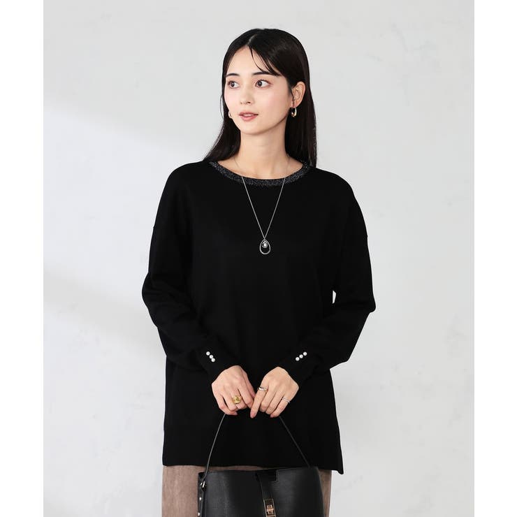 袖パール付きチュニックニット | a.v.v【WOMEN】 | 詳細画像8 