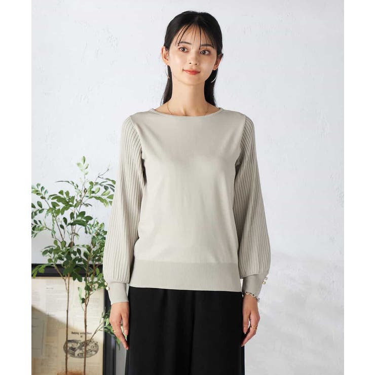 プリーツスリーブニット | a.v.v【WOMEN】 | 詳細画像11 