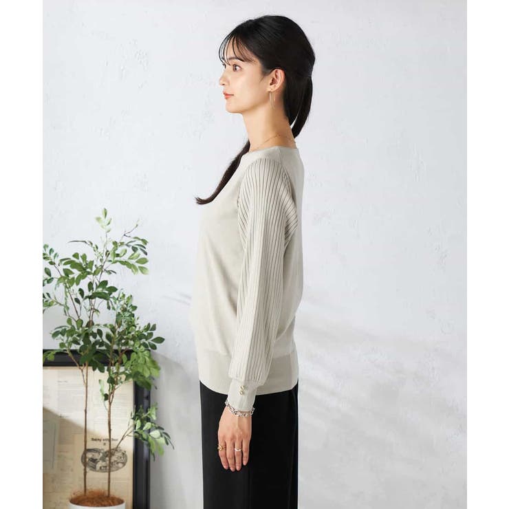 プリーツスリーブニット | a.v.v【WOMEN】 | 詳細画像12 