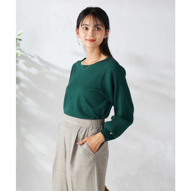 プリーツスリーブニット | a.v.v【WOMEN】 | 詳細画像20 