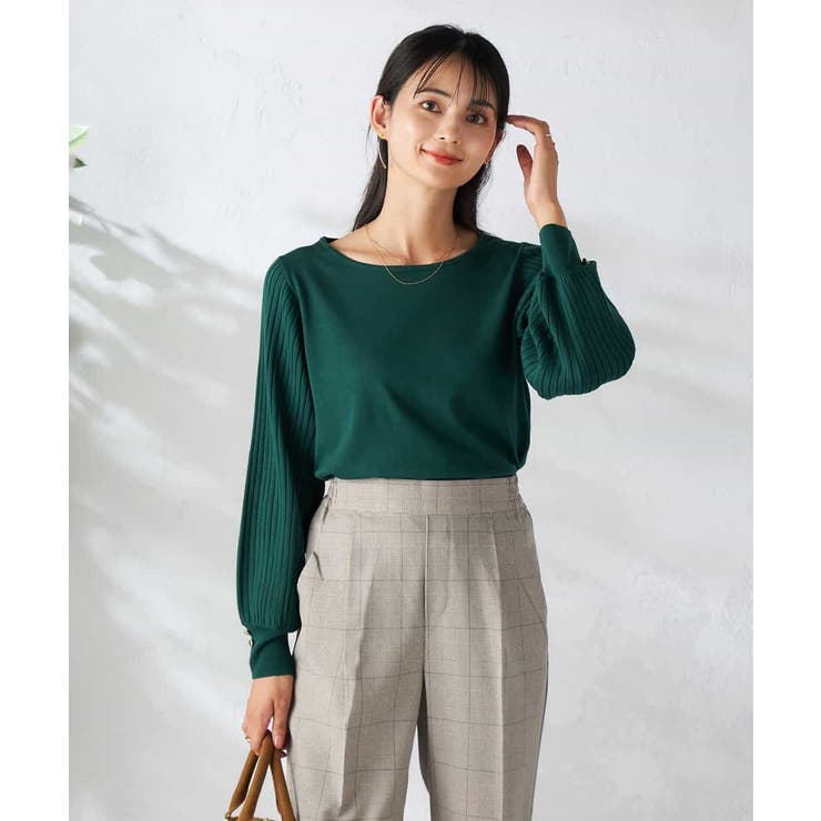 プリーツスリーブニット | a.v.v【WOMEN】 | 詳細画像21 