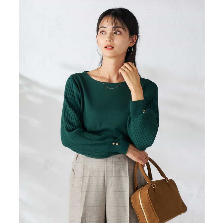 プリーツスリーブニット | a.v.v【WOMEN】 | 詳細画像22 