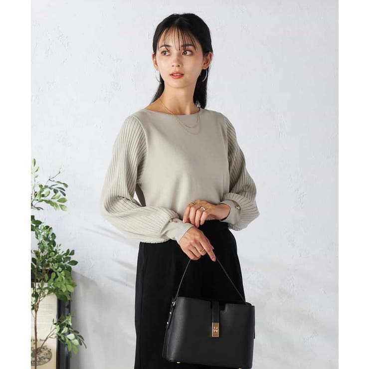 プリーツスリーブニット | a.v.v【WOMEN】 | 詳細画像30 