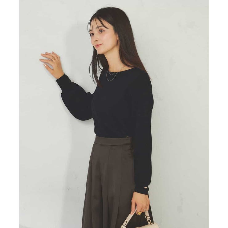 プリーツスリーブニット | a.v.v【WOMEN】 | 詳細画像5 