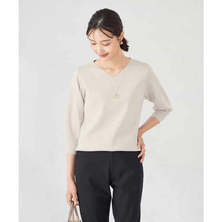 【UVカット/洗える】Vネック美ラクるパフスリーブニット | a.v.v【WOMEN】 | 詳細画像23 