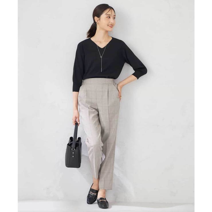 【UVカット/洗える】Vネック美ラクるパフスリーブニット | a.v.v【WOMEN】 | 詳細画像30 