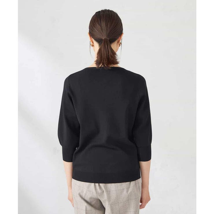 【UVカット/洗える】Vネック美ラクるパフスリーブニット | a.v.v【WOMEN】 | 詳細画像33 