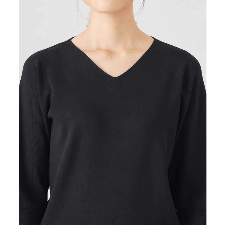 【UVカット/洗える】Vネック美ラクるパフスリーブニット | a.v.v【WOMEN】 | 詳細画像34 