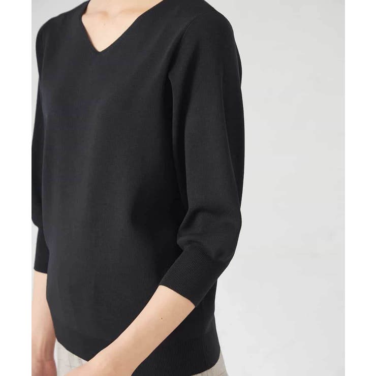 【UVカット/洗える】Vネック美ラクるパフスリーブニット | a.v.v【WOMEN】 | 詳細画像35 