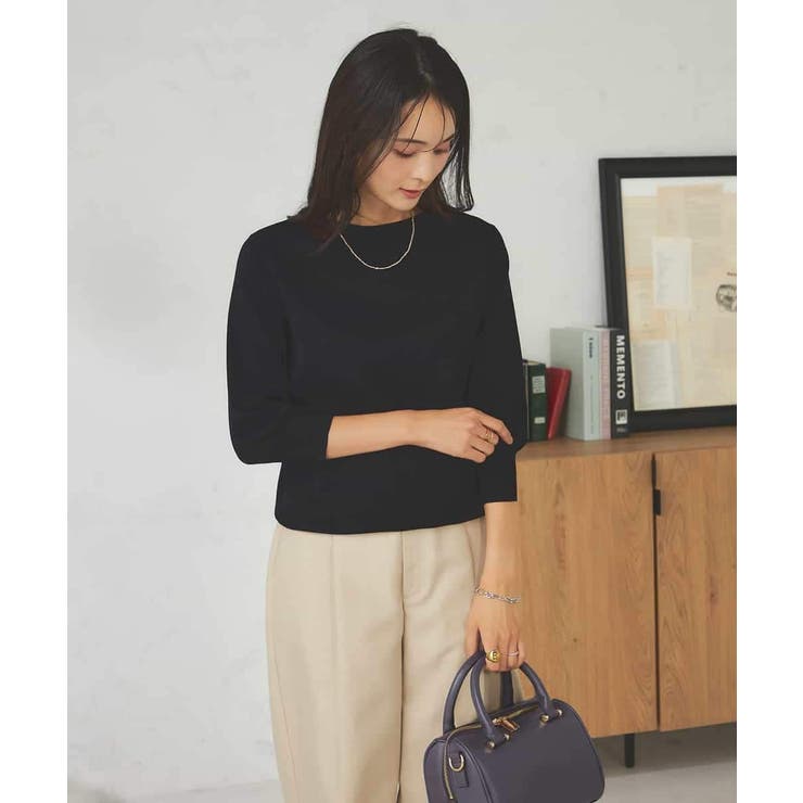 【UVカット/洗える】ボートネックパフスリーブ美ラクるニット | a.v.v【WOMEN】 | 詳細画像20 