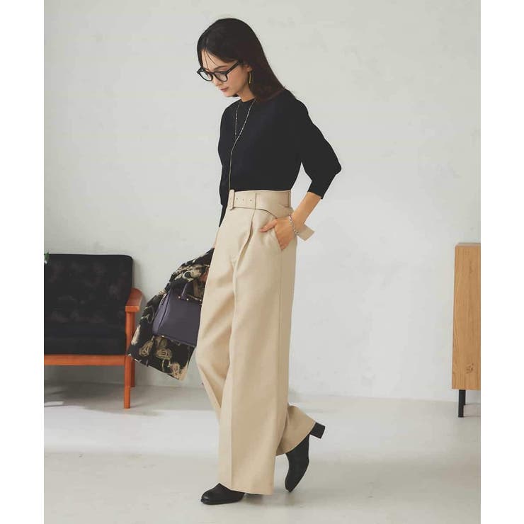 【UVカット/洗える】ボートネックパフスリーブ美ラクるニット | a.v.v【WOMEN】 | 詳細画像31 