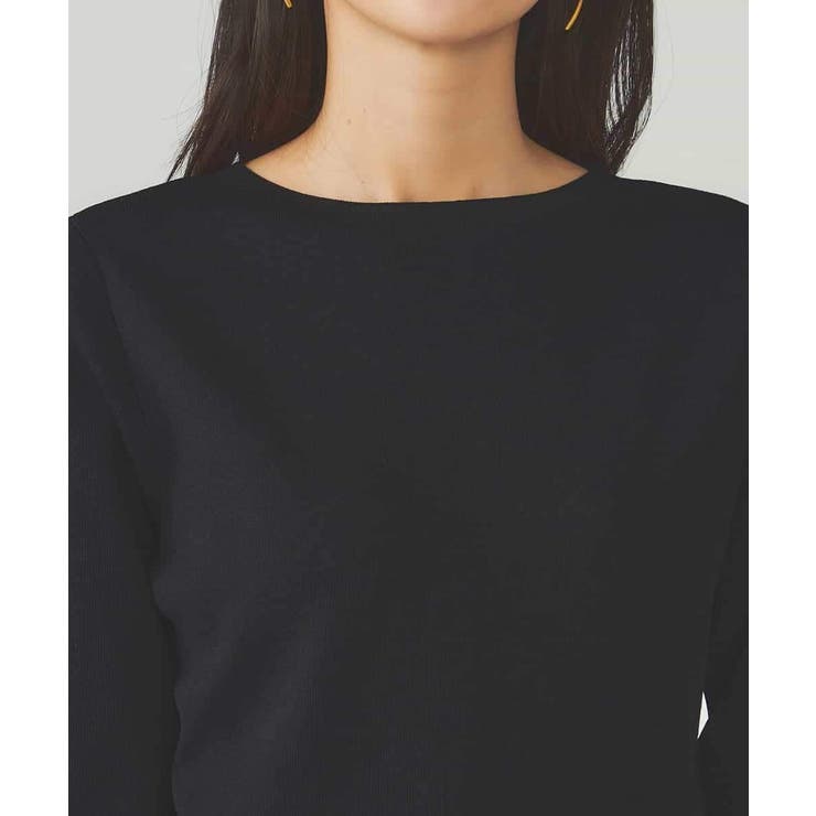 【UVカット/洗える】ボートネックパフスリーブ美ラクるニット | a.v.v【WOMEN】 | 詳細画像36 