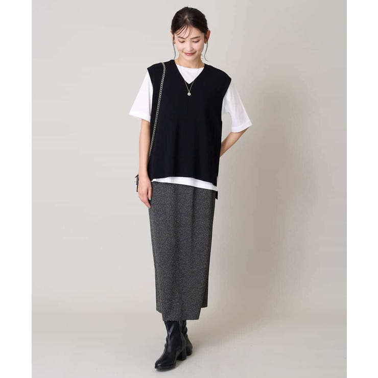 サイドスリットVネックニット | a.v.v【WOMEN】 | 詳細画像16 