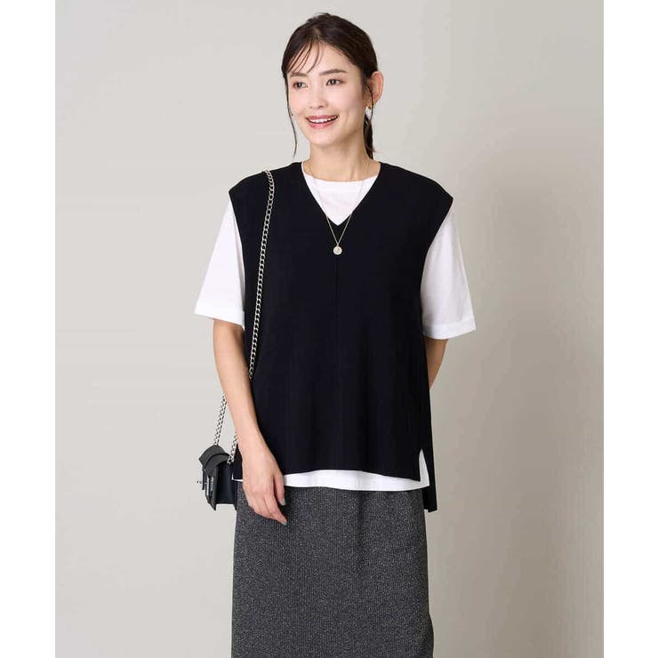 サイドスリットVネックニット | a.v.v【WOMEN】 | 詳細画像19 