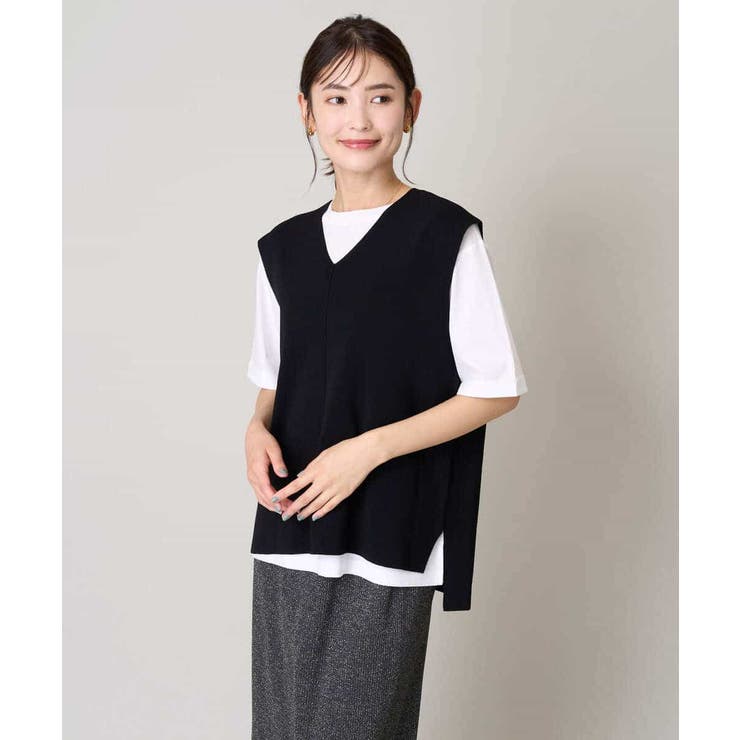 サイドスリットVネックニット | a.v.v【WOMEN】 | 詳細画像20 