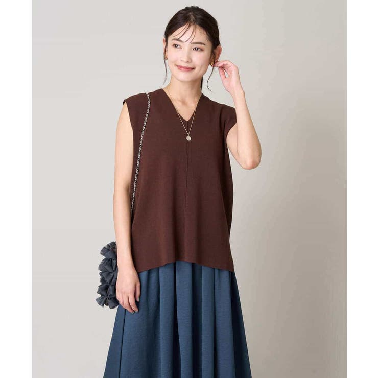 サイドスリットVネックニット | a.v.v【WOMEN】 | 詳細画像6 