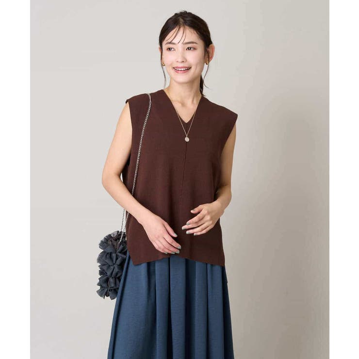 サイドスリットVネックニット | a.v.v【WOMEN】 | 詳細画像7 