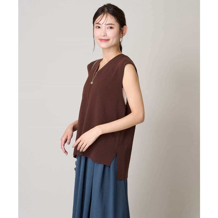 サイドスリットVネックニット | a.v.v【WOMEN】 | 詳細画像8 