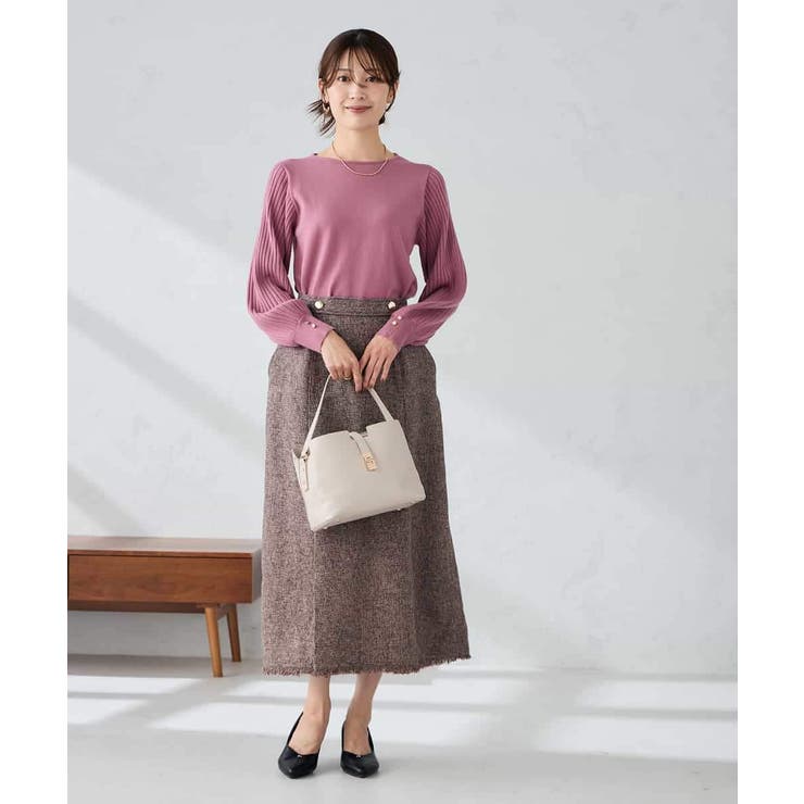 プリーツスリーブニット | a.v.v【WOMEN】 | 詳細画像11 