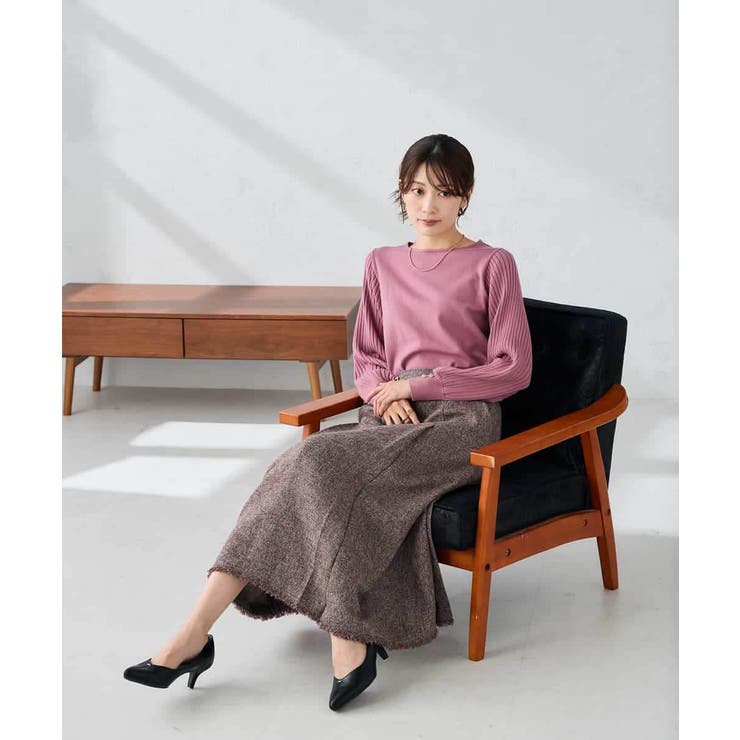 プリーツスリーブニット | a.v.v【WOMEN】 | 詳細画像16 