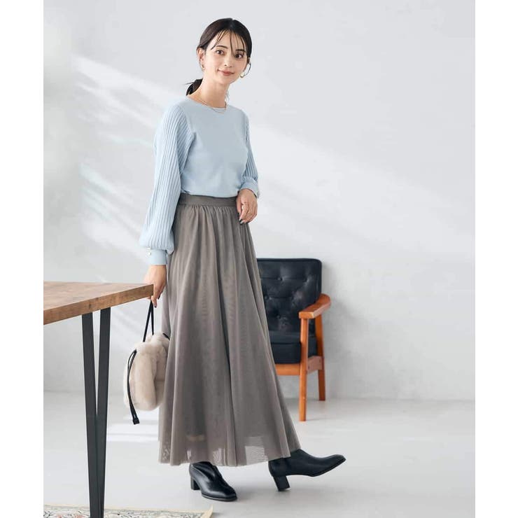 プリーツスリーブニット | a.v.v【WOMEN】 | 詳細画像21 