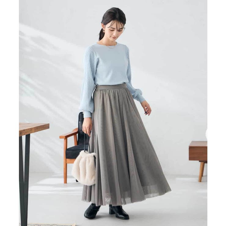 プリーツスリーブニット | a.v.v【WOMEN】 | 詳細画像22 