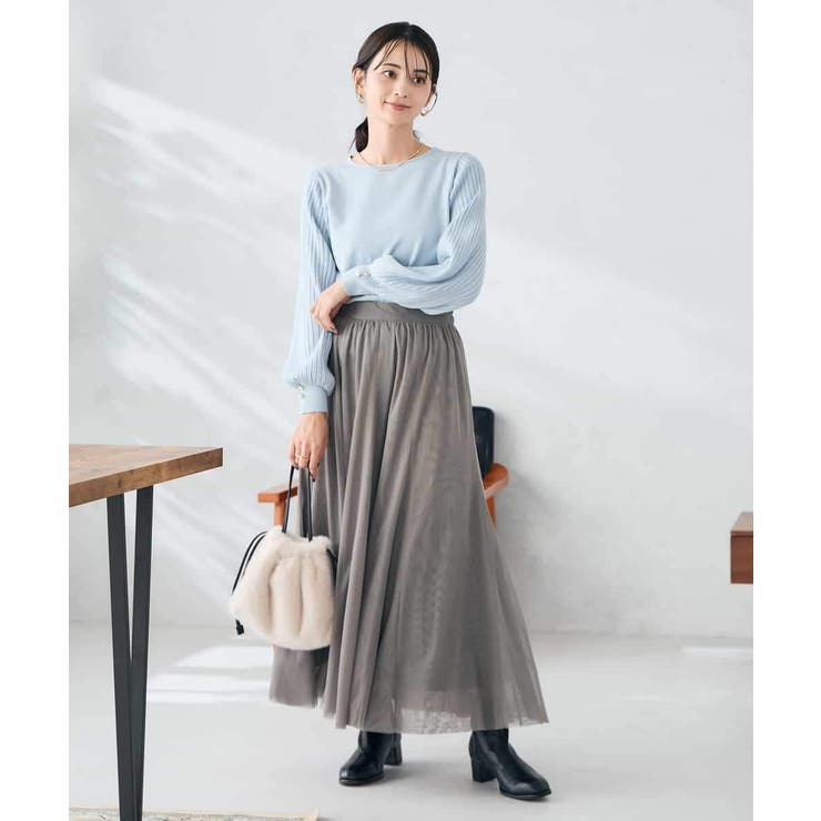 プリーツスリーブニット | a.v.v【WOMEN】 | 詳細画像23 