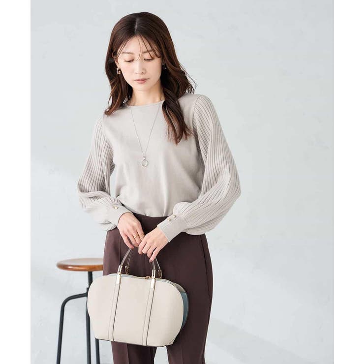 プリーツスリーブニット | a.v.v【WOMEN】 | 詳細画像24 