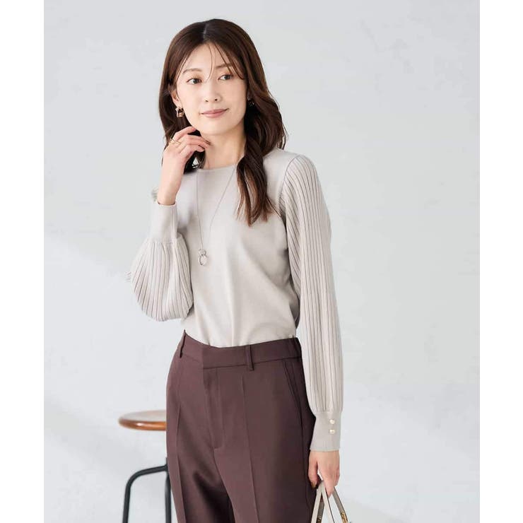 プリーツスリーブニット | a.v.v【WOMEN】 | 詳細画像25 