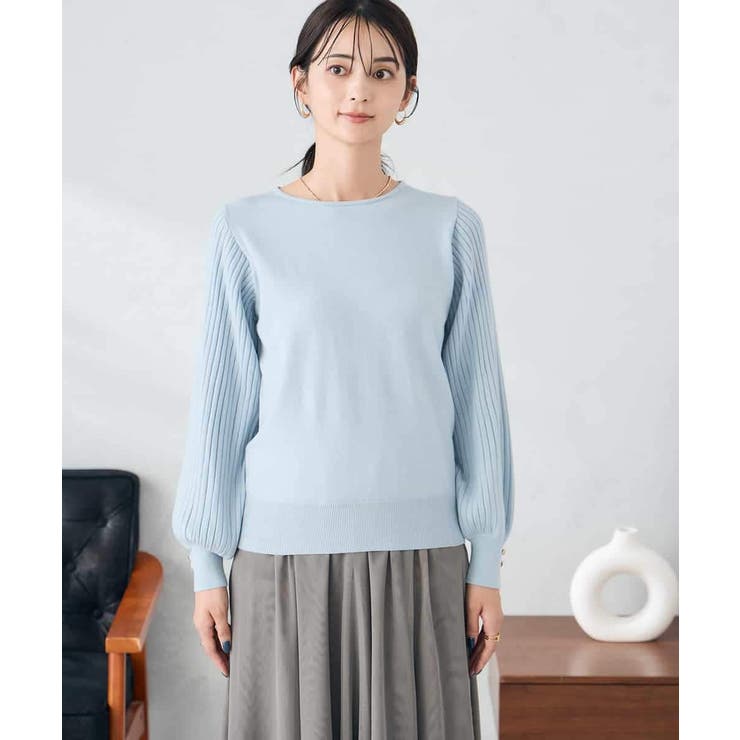 プリーツスリーブニット | a.v.v【WOMEN】 | 詳細画像30 