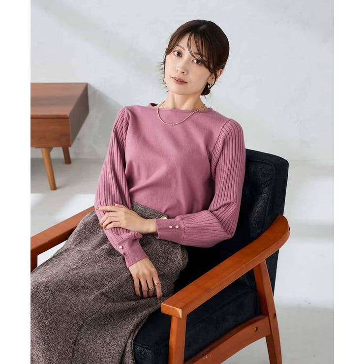 プリーツスリーブニット | a.v.v【WOMEN】 | 詳細画像5 