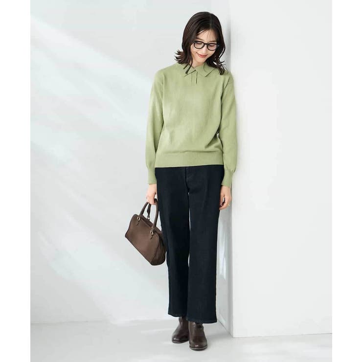 襟付きスキッパーニット | a.v.v【WOMEN】 | 詳細画像5 