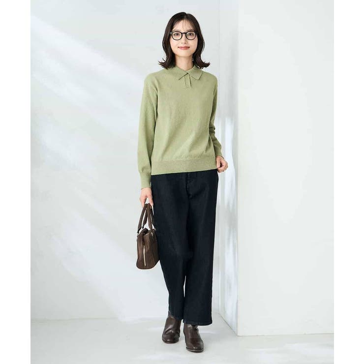 襟付きスキッパーニット | a.v.v【WOMEN】 | 詳細画像7 