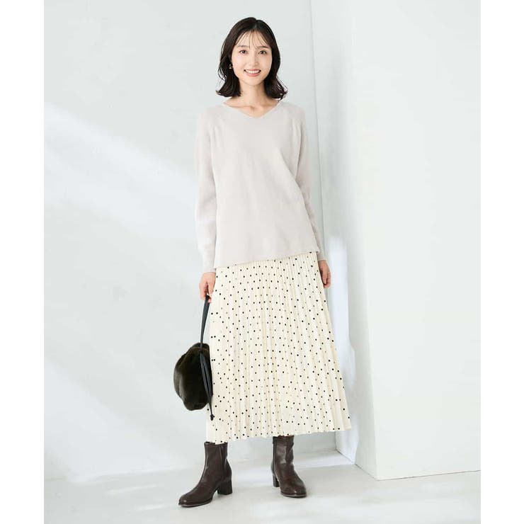 ラメVネックチュニックニット | a.v.v【WOMEN】 | 詳細画像20 