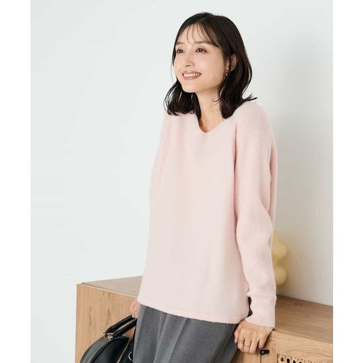 ラメVネックチュニックニット | a.v.v【WOMEN】 | 詳細画像3 