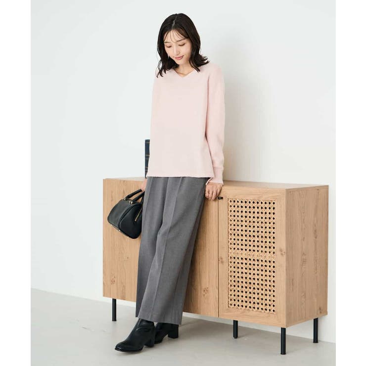 ラメVネックチュニックニット | a.v.v【WOMEN】 | 詳細画像4 