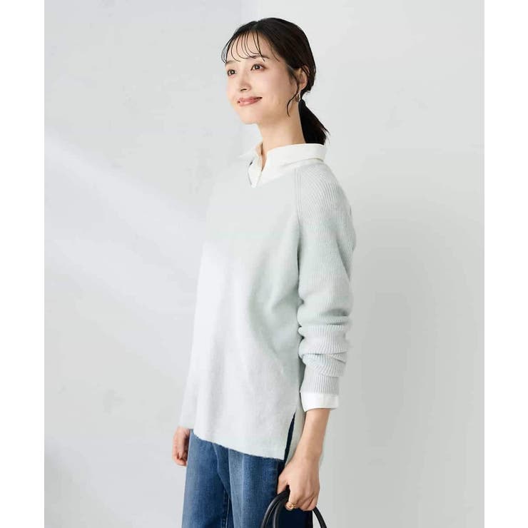 ラメVネックチュニックニット | a.v.v【WOMEN】 | 詳細画像7 