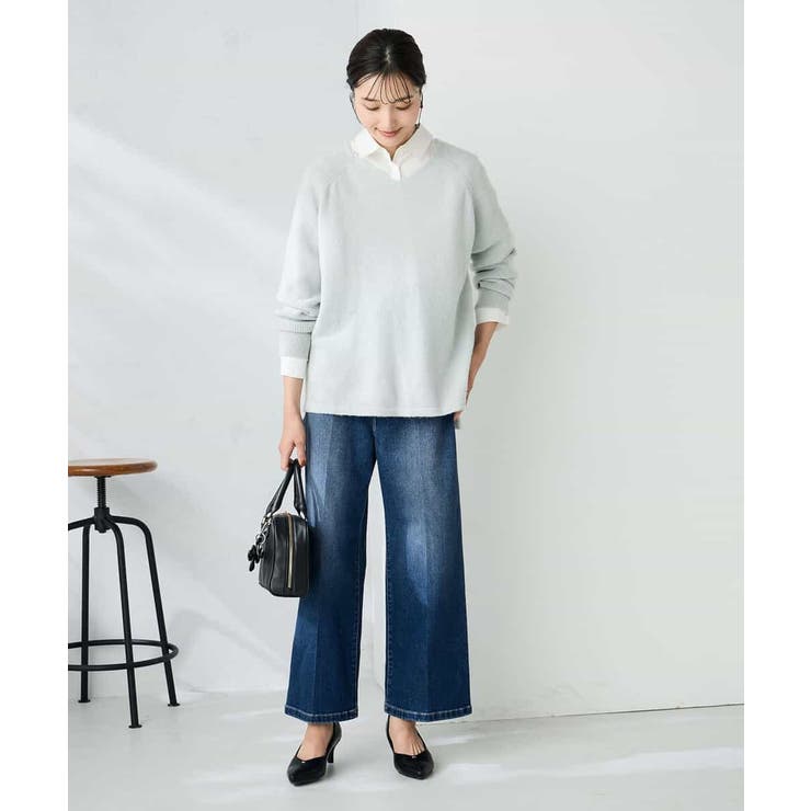 ラメVネックチュニックニット | a.v.v【WOMEN】 | 詳細画像9 