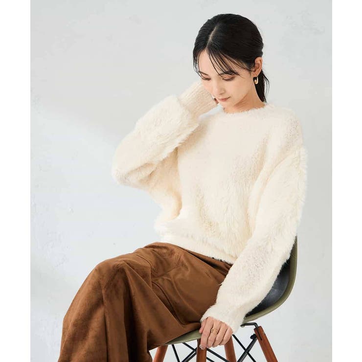 ミックスファンシーヤーンニット | a.v.v【WOMEN】 | 詳細画像1 