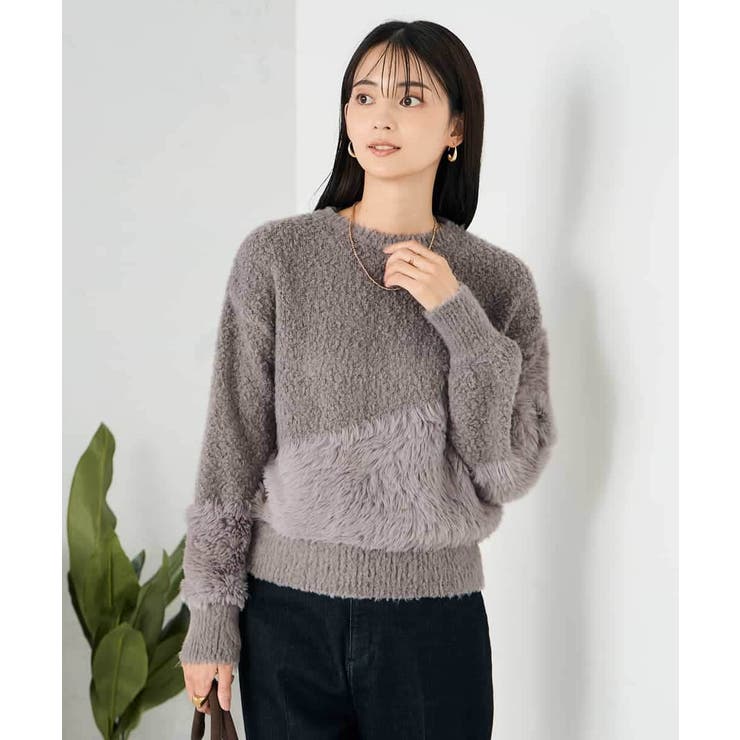 ミックスファンシーヤーンニット | a.v.v【WOMEN】 | 詳細画像15 