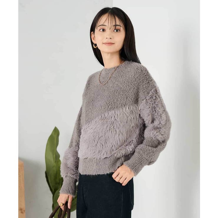 ミックスファンシーヤーンニット | a.v.v【WOMEN】 | 詳細画像16 