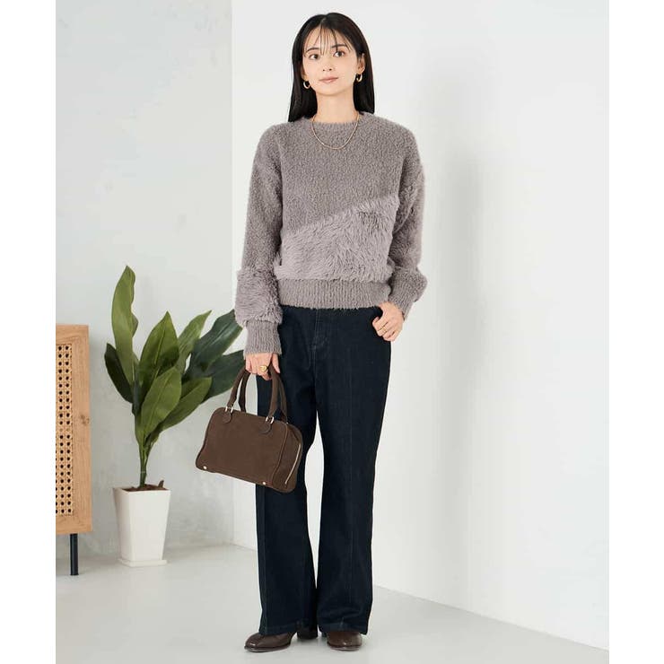 ミックスファンシーヤーンニット | a.v.v【WOMEN】 | 詳細画像18 