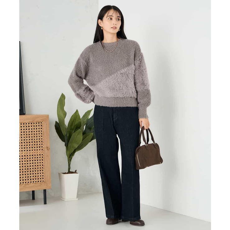 ミックスファンシーヤーンニット | a.v.v【WOMEN】 | 詳細画像21 