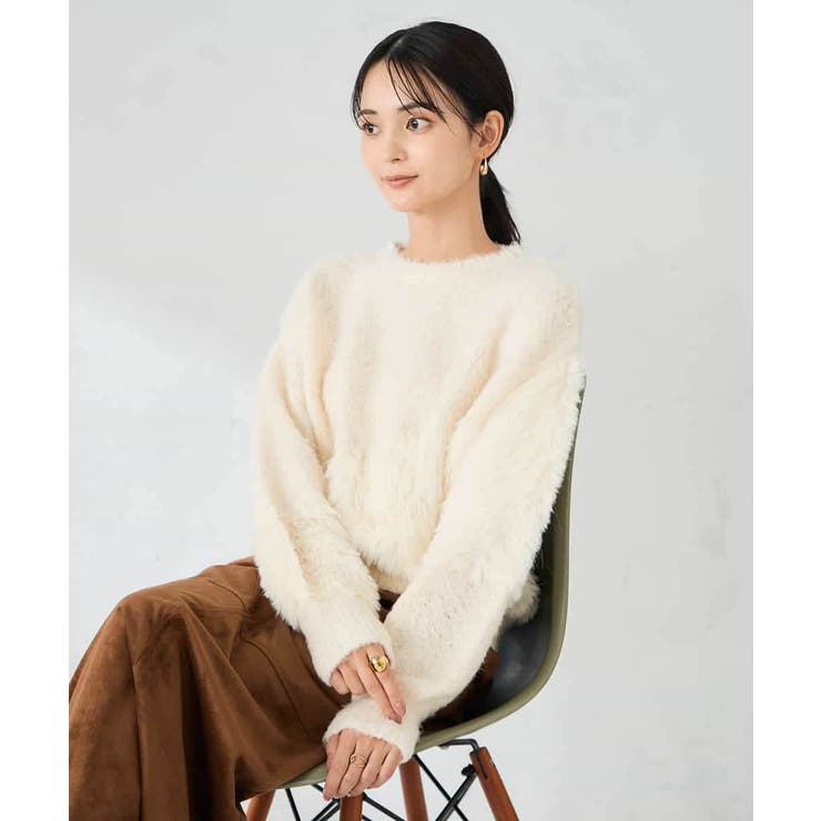 ミックスファンシーヤーンニット | a.v.v【WOMEN】 | 詳細画像5 