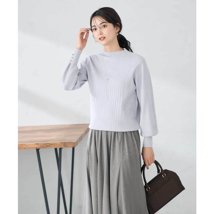 プチハイネック針抜きニット【新色追加】 | a.v.v【WOMEN】 | 詳細画像2 