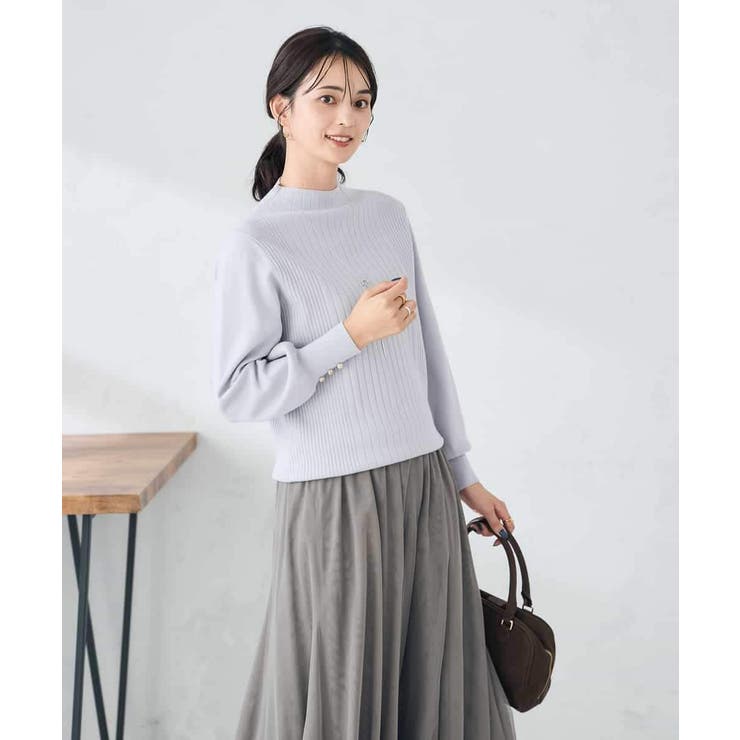 プチハイネック針抜きニット【新色追加】 | a.v.v【WOMEN】 | 詳細画像3 