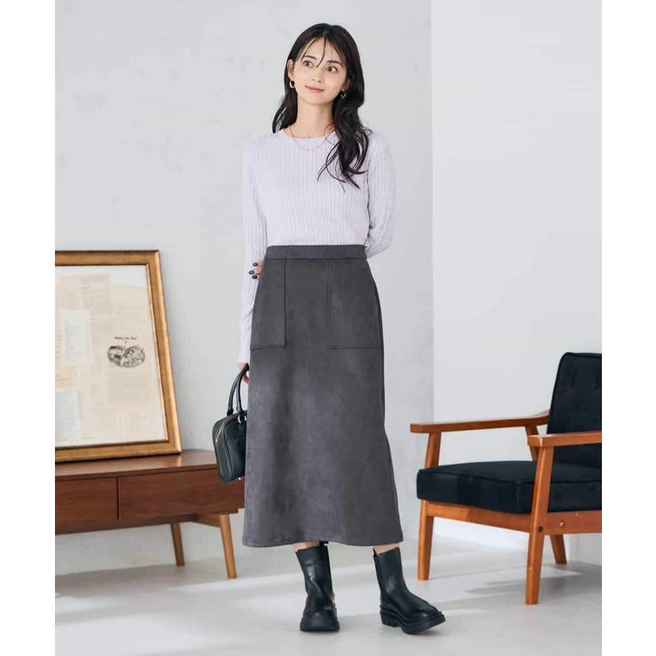 ワンポイント刺繍ケーブルニット | a.v.v【WOMEN】 | 詳細画像21 