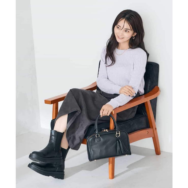 ワンポイント刺繍ケーブルニット | a.v.v【WOMEN】 | 詳細画像26 