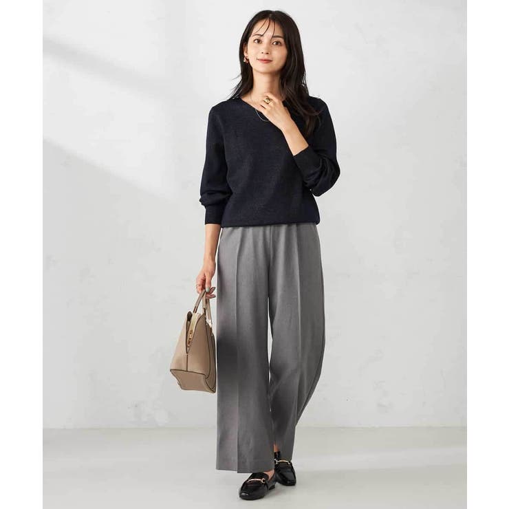 【洗える】ラメVネック美ラクるパフスリーブニット | a.v.v【WOMEN】 | 詳細画像18 